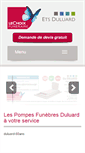 Mobile Screenshot of pompes-funebres-duluard.com